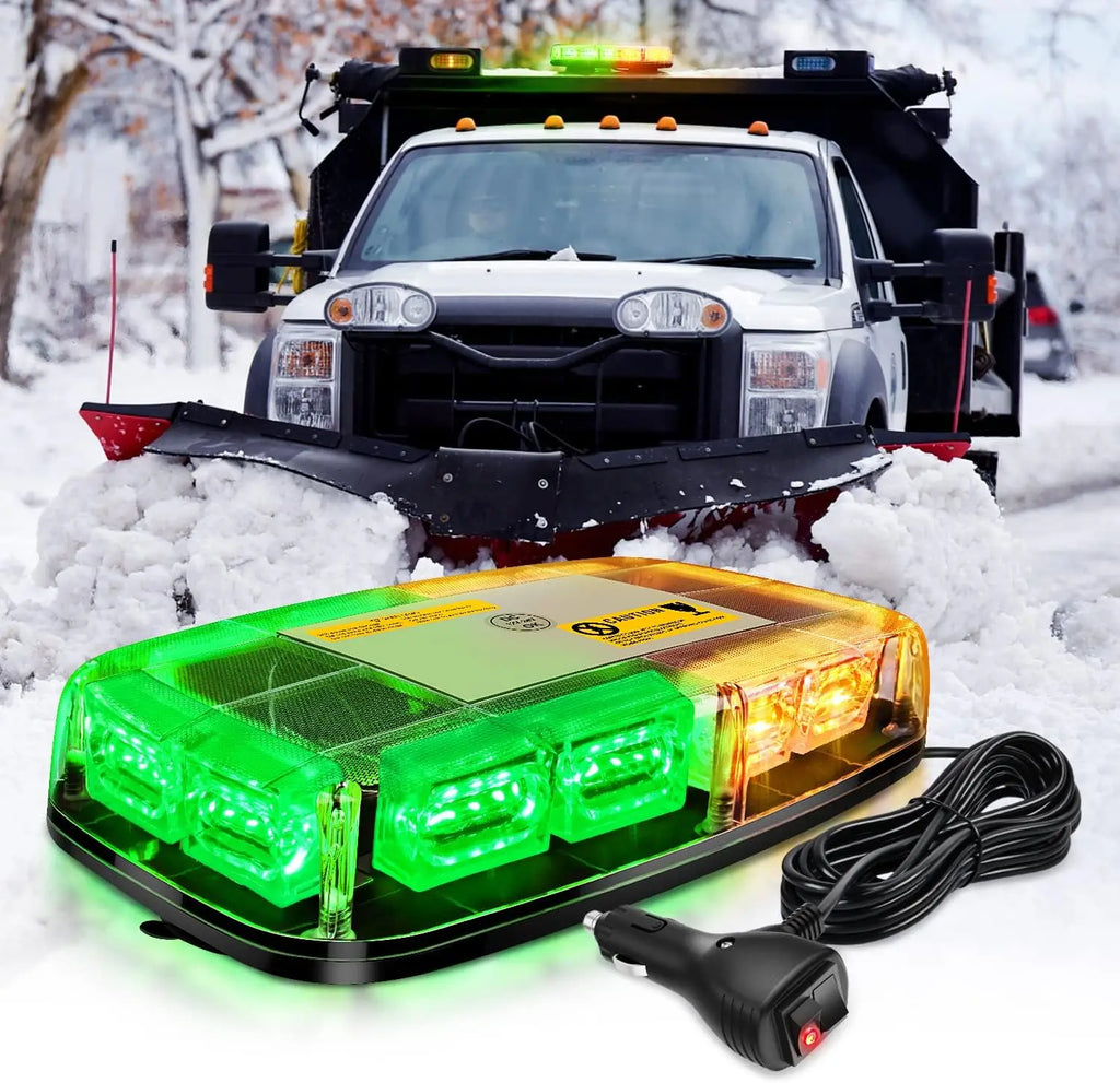 Nilight 2PCS 12" Roof Top Strobe Lights 48LED Flashing Hazard Emergency Safety Warning Magnetic Mount 12V 24V Cars Trucks Vue D United States
