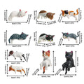 Mini Cat Figurines Adorable Compact PVC Cat Model Dashboard Figures for Car for Trailer RV Truck Automotive Sedan Pickup Bedroom Vue 10 pieces