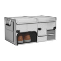 Car Trunk Storage Box Multifunctional Vehicle Storage Box Pressure-Resistant Car Organizer Foldable Car Storage Box Waterproof Vue GRAY-60L
