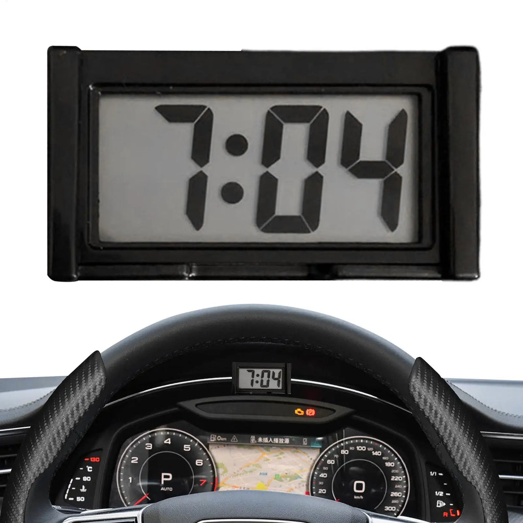 Adhesive Digital Car Clock Small Stick On Watch for Women Men Car Motorcycle Truck Boat Bike Classroom Fridge Vue