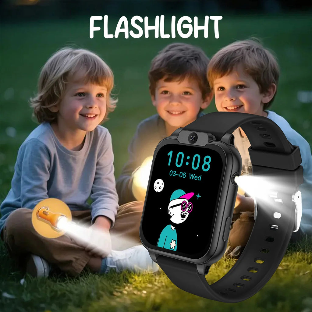 New Smartwatch for Kids 18 Variety of Games Sleep Monitoring HD Camera Control Flashlight Parent-child Interaction Perfect Gifts Vue