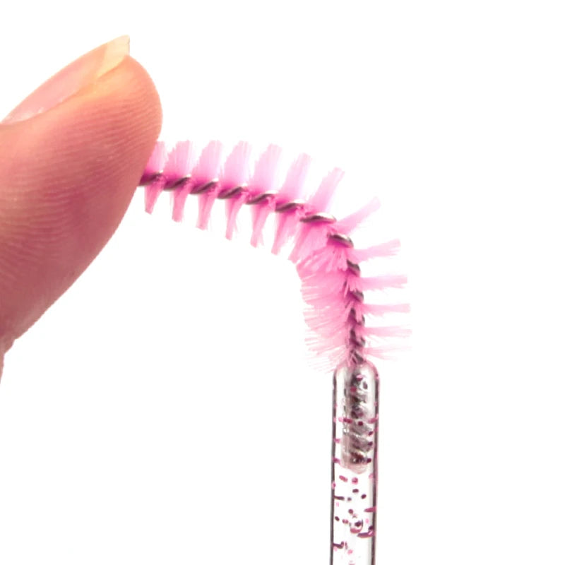 5/50Pcs Crystal Eyelash Brushes Soft Head Eyebrow Brush Professional Lash Extension Brush Mascara Wand Combs Makeup Beauty Tool Vue