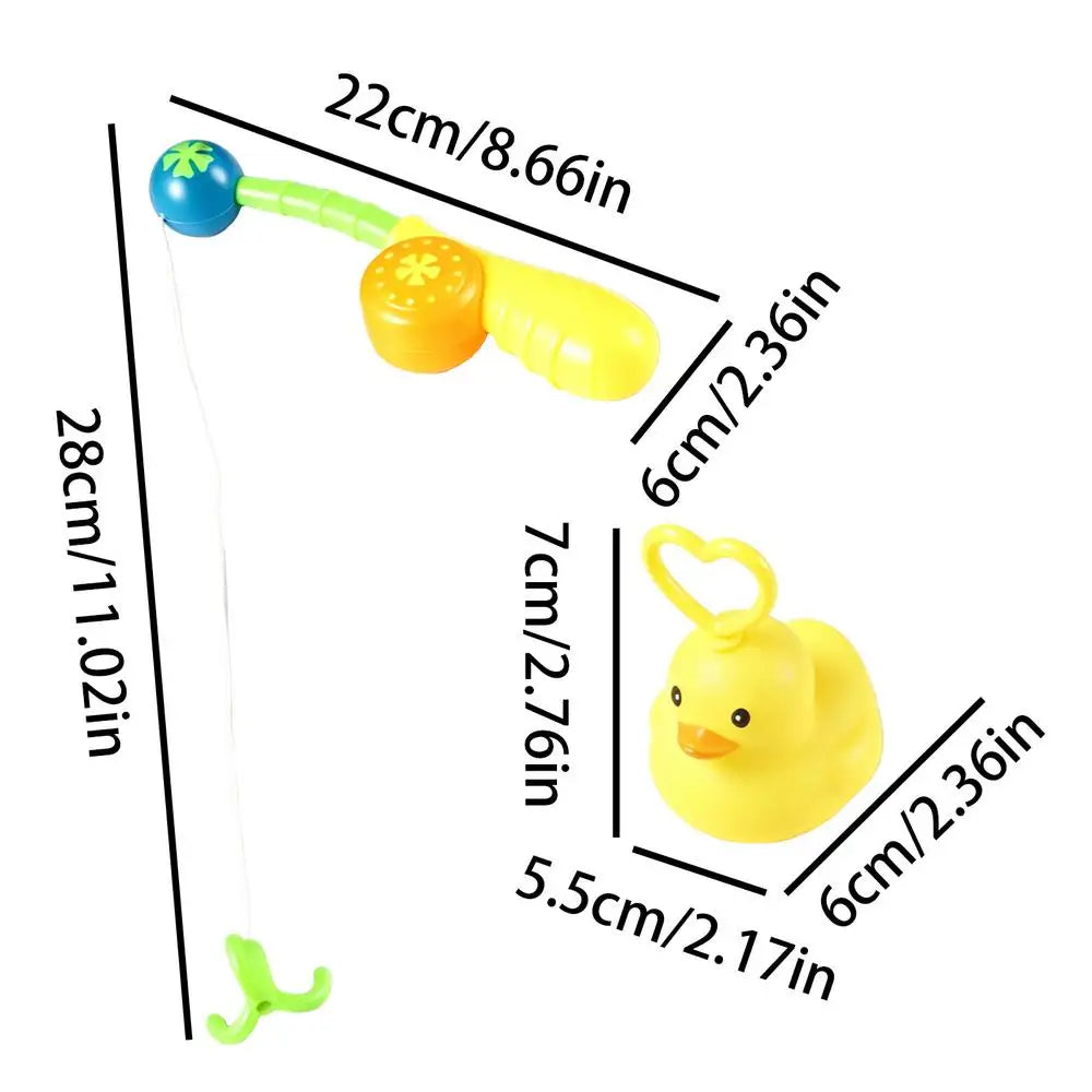 Duck Fishing Toy Set with Pole, Magnetic Catch Game for Kids, Educational Water Play Activity for Toddlers Boys Girls Preschool Vue A