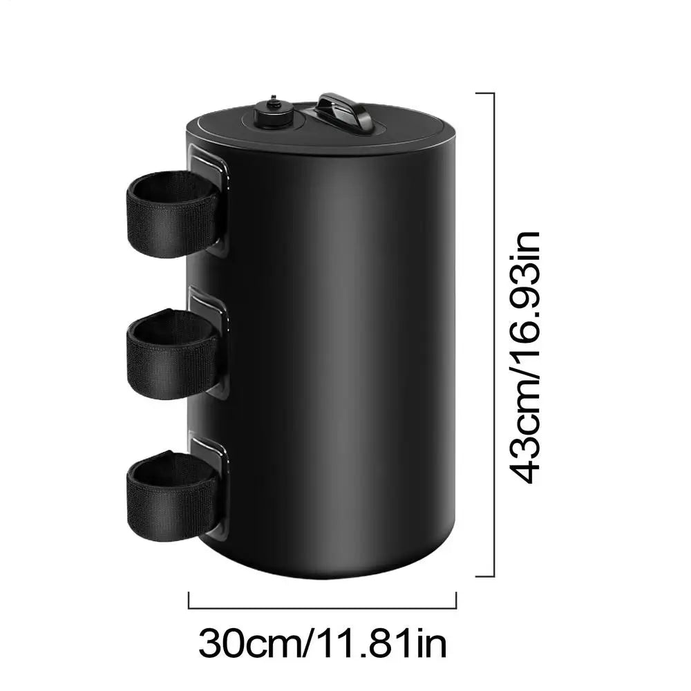 30L Canopy Weight Bag – Windproof Sandbag for Tent & Awning Canopy Weight Bag Vue Black