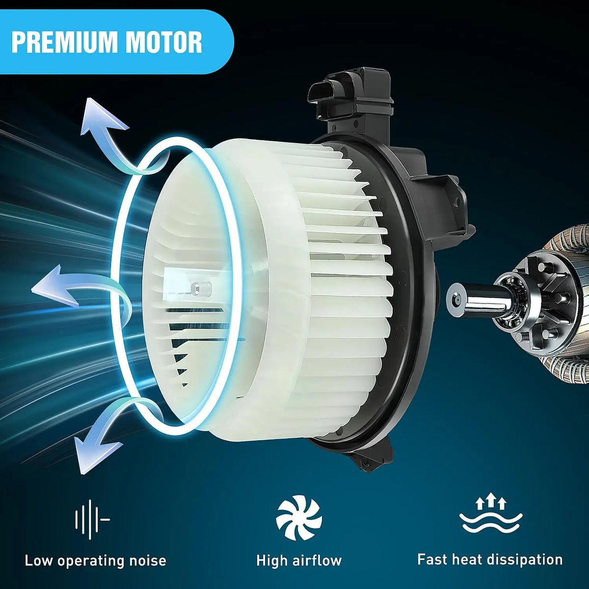 Nilight HVAC Heater Blower Motor Assembly for Honda Civic 2001 2002 2003 2004 2005, CR-V 2002-2006, Element 2003-2011, Acura EL 2001-2005 – Replaces 79310S5DA01, 79310S7AG12 Vue