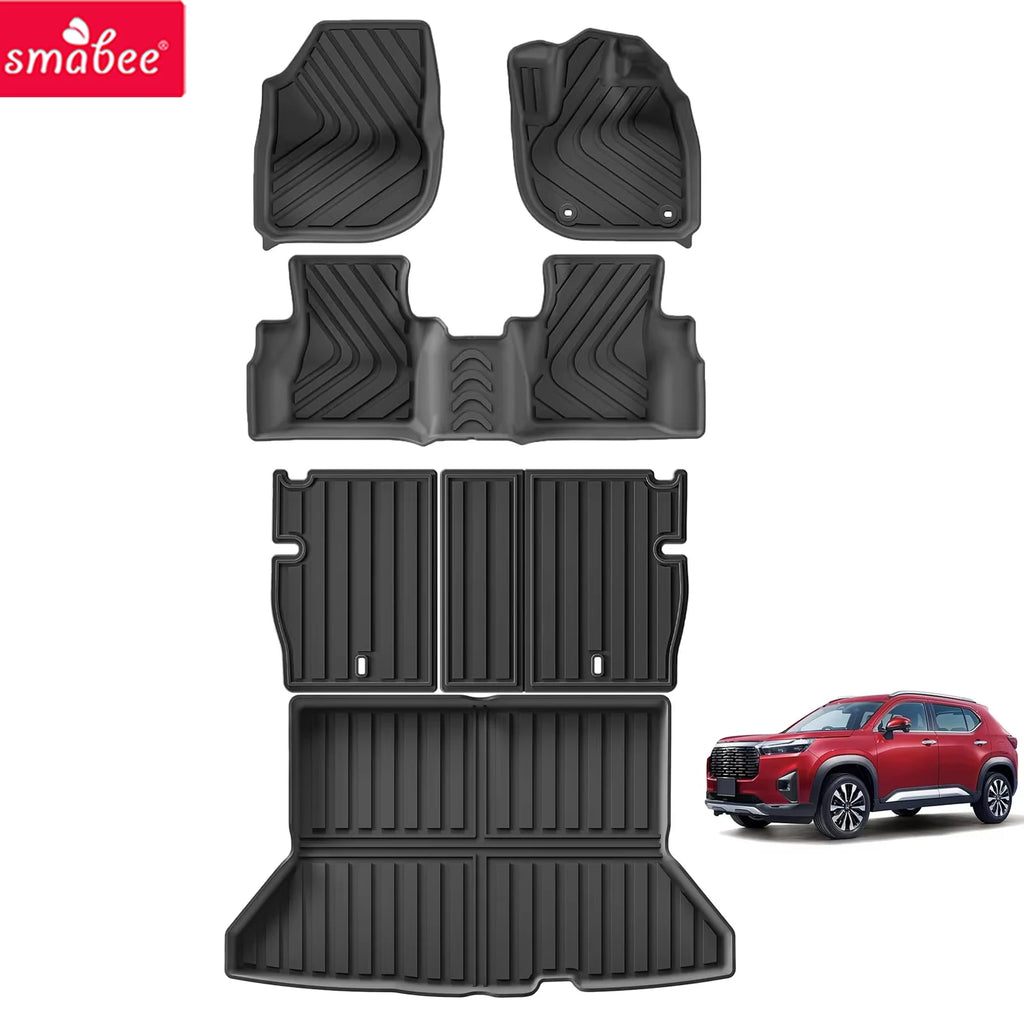 Smabee Right Drive for Honda WR-V WRV 2025 (JP Version only) Car Floor Mats Trunk Pad TPE 3D Waterproof Protective Accessories Vue