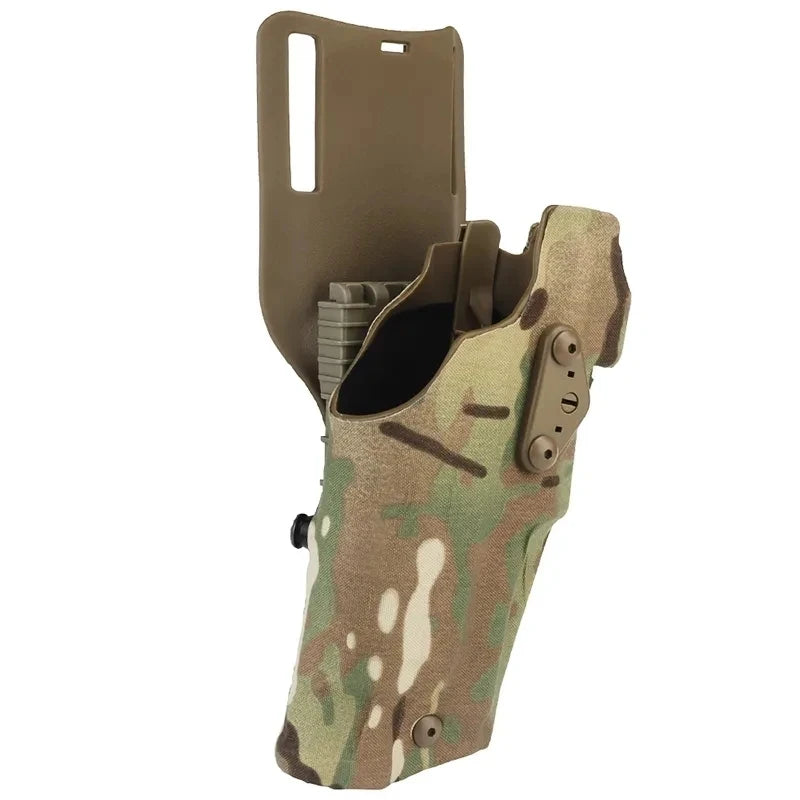 Tactical Holster 6354DO Glock Holster Drop Adapter Quick Release Leg Belt Set Holster Fit 17/19 With X300/x300u Military Caza Vue
