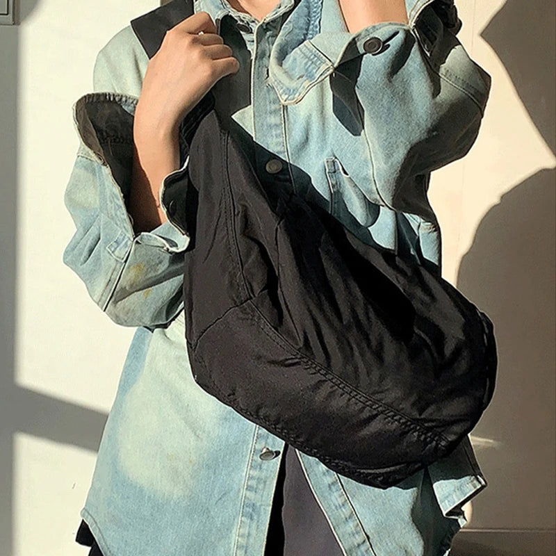 Fashion Summer Large Capacity Casual Nylon Women Shoulder Bag Simple