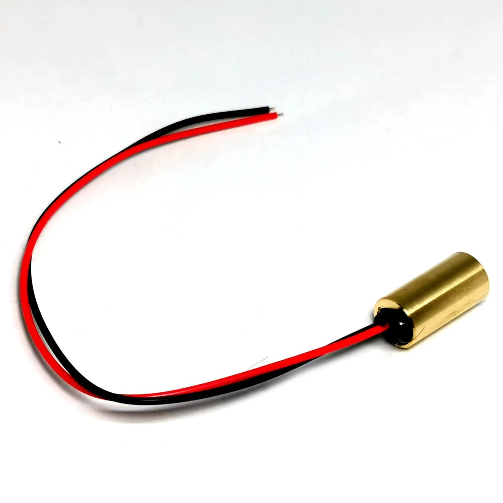Mini Industrial 650nm 5mw Red Laser Dot Module 3V-4.5V Brass Housing 9*18mm Vue