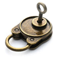 Hot Chinese Vintage Padlock Old Style Lock Notebook Luggage Belt Antique Bronze Plated Padlock With Key Suitcase Locks Hardware Vue onesize