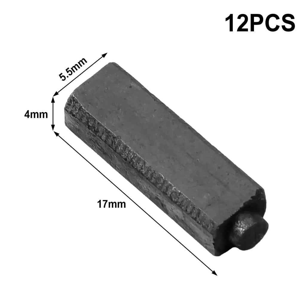 12pcs Carbon Brushes for Hair Dryer & Motors 4x5.5x17mm Carbon Brush Set Vue