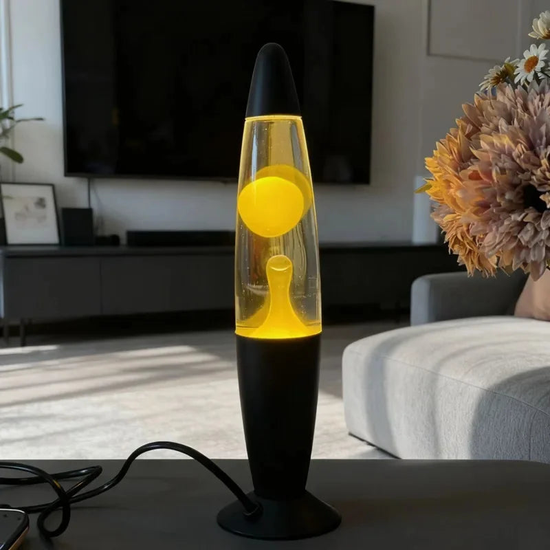 Lava Lamp Metal Base EU Plug Volcano Liquid Mood Light For Bedroom Table Party Centerpiece Home Office Gift For Teens Women Vue
