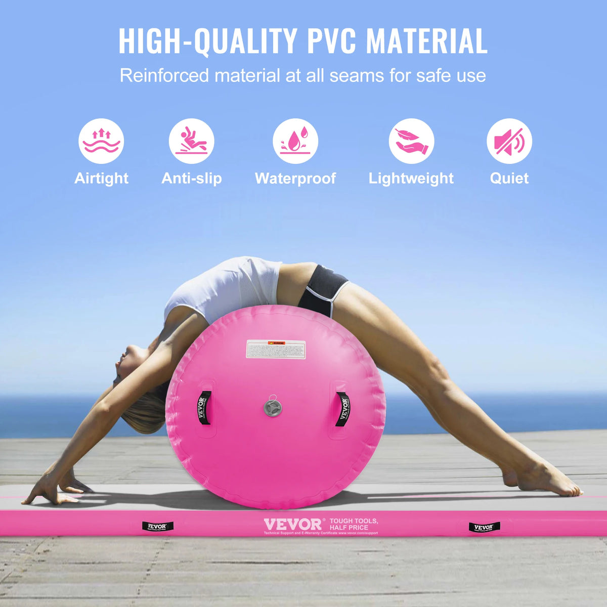 Inflatable Gymnastics Air Mat Tumble Track with Electric Pump & Roller Gymnastics Air Mat Vue