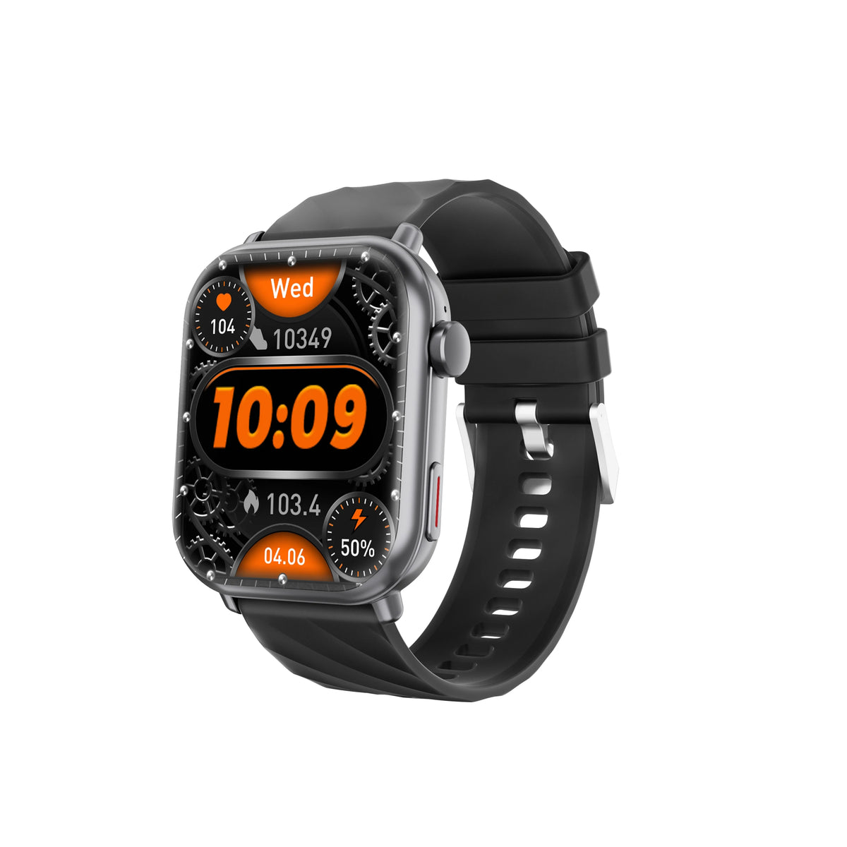 NEW Sport Smartwatch for Android&IOS Bluetooth Call Voice Assistant 1000mAh Large Battery Music Control Men Women Christmas Gift Vue Silicone Black outdoor sport watch