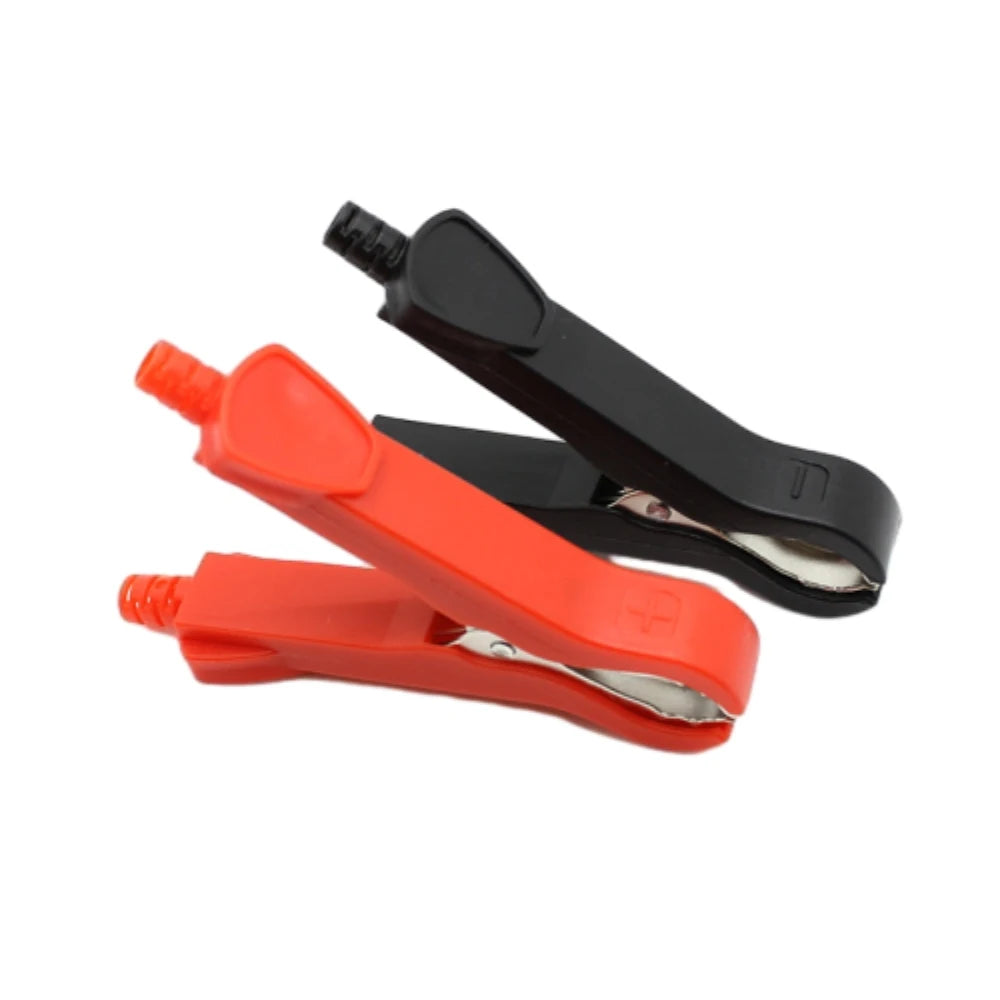 10PCS 30A Red+Black 90mm Crocodile Car Battery Test Clips Emergency Start Power Alligator Clips Connector Vue
