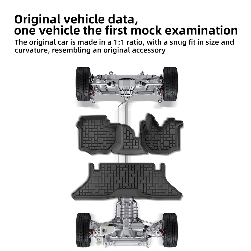 Smabee TPE Floor Mats Toyota Hiace 200 Narrow Body RHD 2004-2024 Car Floor Mats Vue