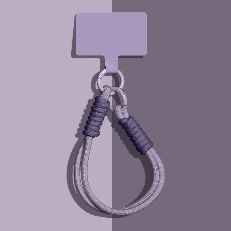 1 Piece Portable Mobile Phone Lanyard Pendant Bag Chain Easy To Carry Wristband Advanced Solid Color Short Keychain Vue A1