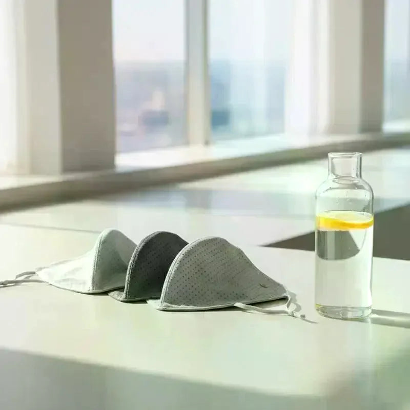 Solid Color Breathable Ice Silk Mask Washable Anti-UV Anti-sun Mask Dustproof Mesh Face Cover Scarf Outdoor Sports Mask Vue