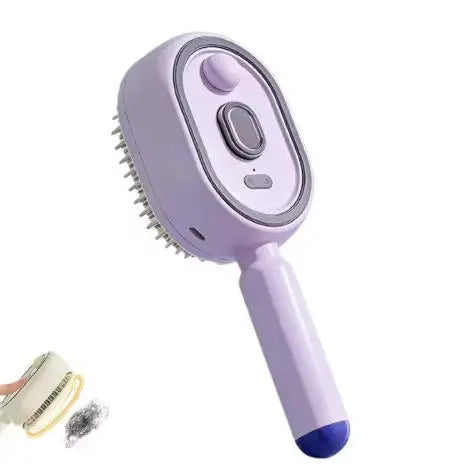 Electric Hair Care Spray Massage Comb Anti-static Self-cleaning Spray Airbag Combs Hair Oil Applicator Vue Pruple