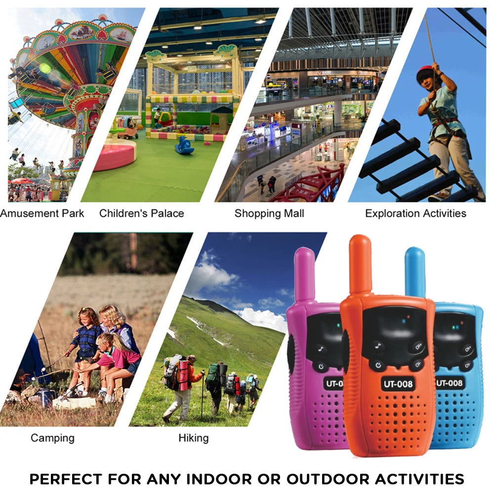 New Mini Walkie Talkie Children Handheld Transceiver Long Range Portable Walkie-Talkie Kid Two Way Radio Boy Girl Birthday Gifts Vue
