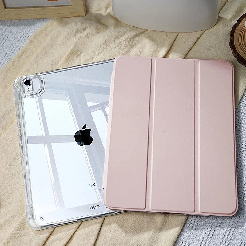 iPad Case with Pencil Holder – Fits Pro, Air & All Generations iPad Folio Case Vue Pink 2024 Pro11 M4