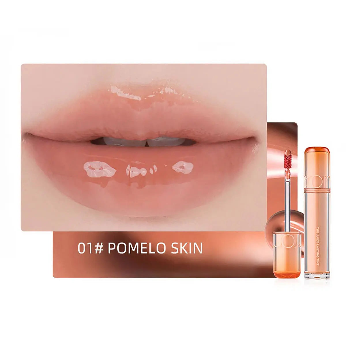 rom&nd THE JUICY LASTING TINT-11 Shades,Lightweight Hydrating,Luxury Makeup,Lip Gloss,Korean Cosmetic,K-Beauty,Korean Makeup Vue 01 POMELO SKIN