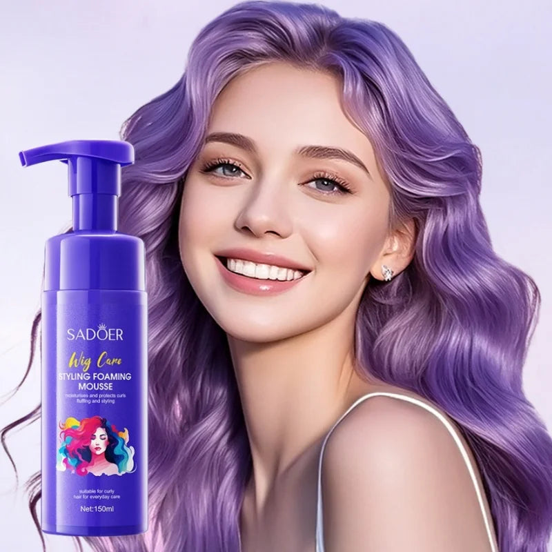 150ml Styling Foam Mousse, Containing Aloe Vera Extract, Glycerin and Other Skin-Friendly Ingredients, the Foam Mousse Has a Gentle, Non-Sticky Texture That Moisturizes Hair, Makes It Naturally Voluminous, and Provides a Long Vue Default Title
