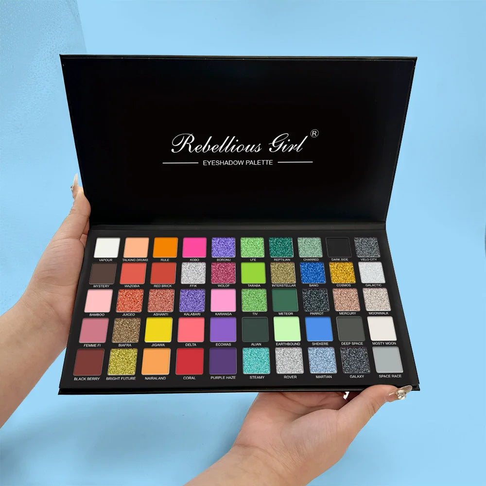 50Color Palette Matte Shimmer Makeup Plate Highly Colored Color Powder Durable Waterproof Makeup Cosmetics Vue 50Color