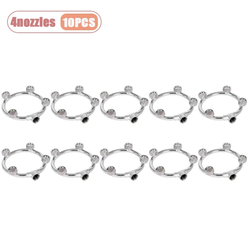 1-10PCS Multi Head Agricultural Spray Nozzle High Pressure Ultra Fine Atomization for Pesticide Garden Orchard Weed Control Vue 4nozzles-10PCS