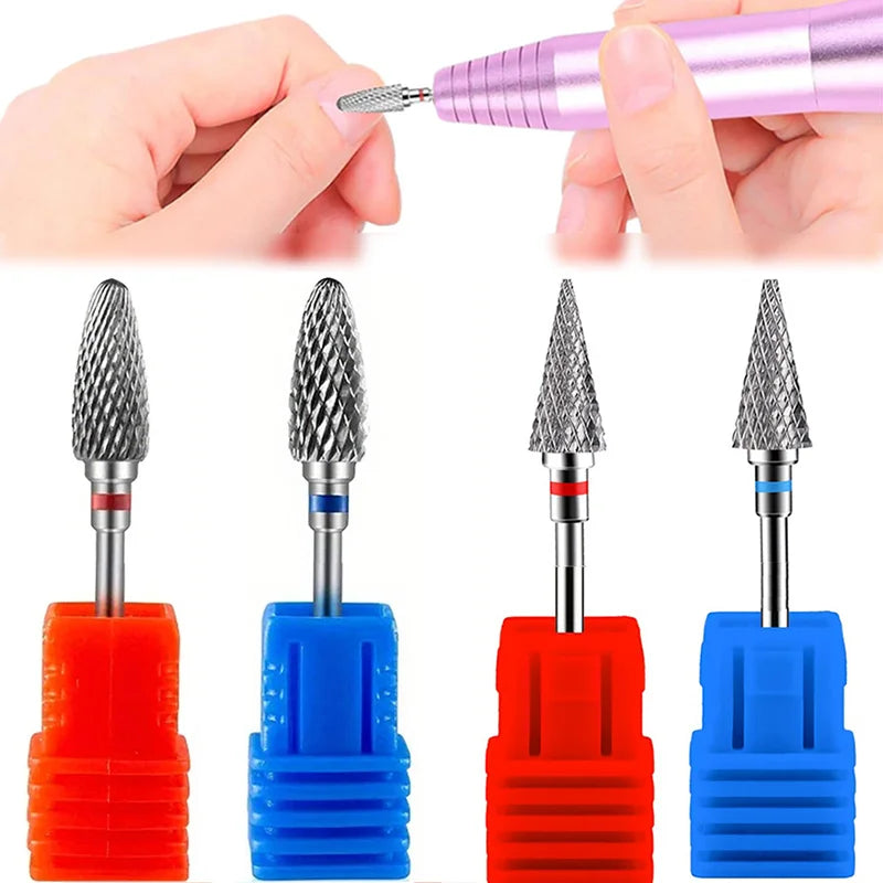 Professional 2PCS Nail Drill Bits Kit Nail Polishing Head Skin Remover Acrylic Gel Nail Cleaners For Cuticle Dead Skin Care Vue