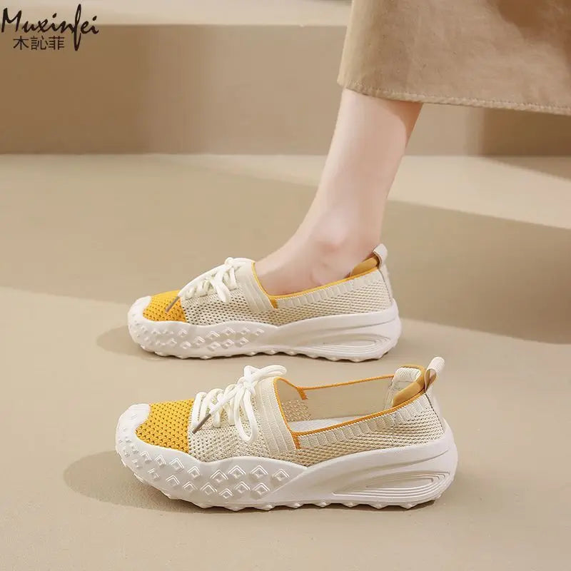 Women's Breathable Mesh Slip-On Sneakers | Soft Sole Casual Shoes Slip-On Mesh Sneakers Vue
