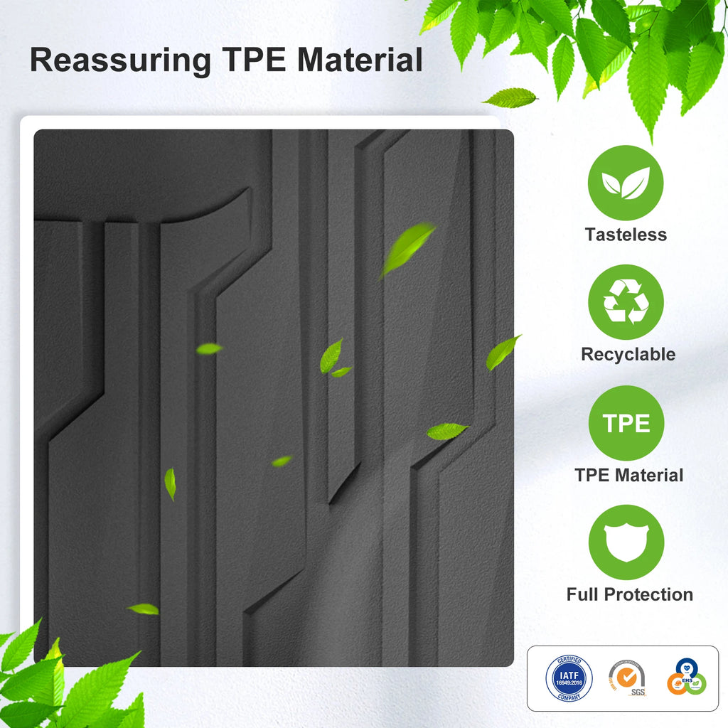 Smabee Left Drive for Haval F7 2023-2026 Fuel 4WD (Russia/CIS Market) Car Floor Mats Trunk Pad TPE 3D Accessories Black Vue