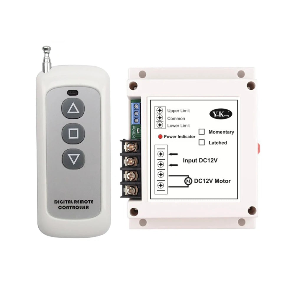 DC12V/24V 40A Motor Controller 400W High Power Motor Wireless Remote Control Forward and Reverse Switch for Roller Shutter Door Vue DC24V