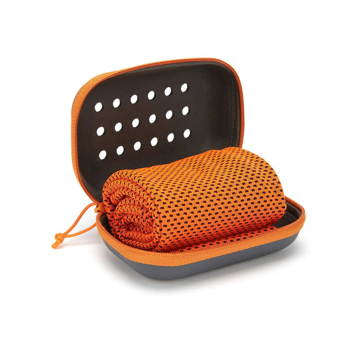 Portable Mini Silica Gel Set Cold Towel Polyester Fiber Outdoor Cooling Towel Fitness sports gym Running quick Dry Cool Towel Vue orange