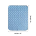 50X70cm/70X90cm Breathable Washable Soft Pet Cooling Mat, Summer Cool Sleeping Pad for Dog Cat Puppy Kitten, Crate Kennel Home Vue 50X70cm