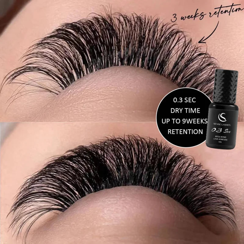 Sense Lashes 5ml Fast-Drying Eyelash Extension Adhesive | 0.3s Lash Extension Adhesive Vue