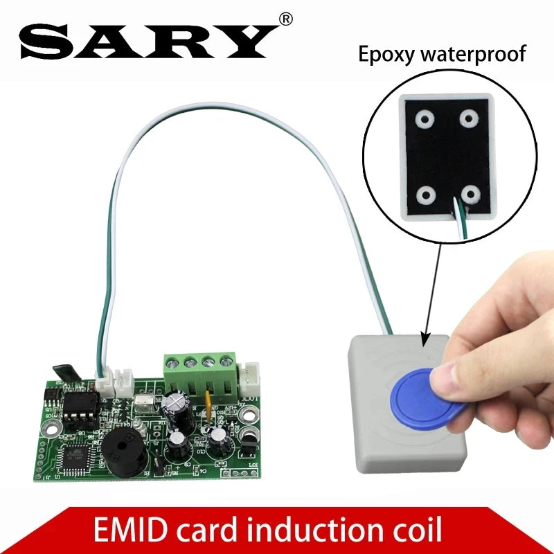 RFID embedded induction control board electric lock control module EMID 125KHz label card access control controller DC12V output Vue