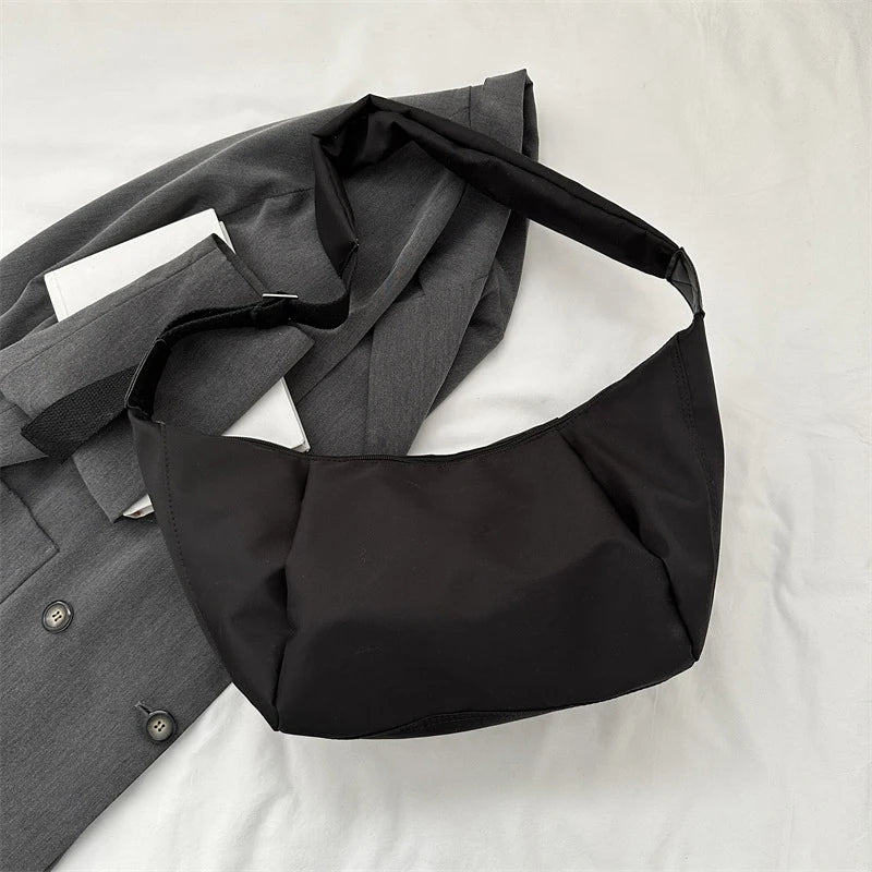 Fashion Summer Large Capacity Casual Nylon Women Shoulder Bag Simple