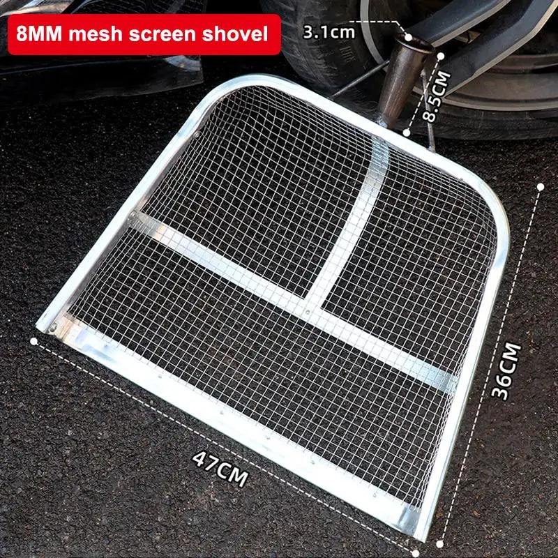 1Pc Metal Soil Sifting Mesh Easy Grip Effectively Captures Sand Rocks Compost And Wood Chip Farm Tools Garden Tools Vue 8MM Grid