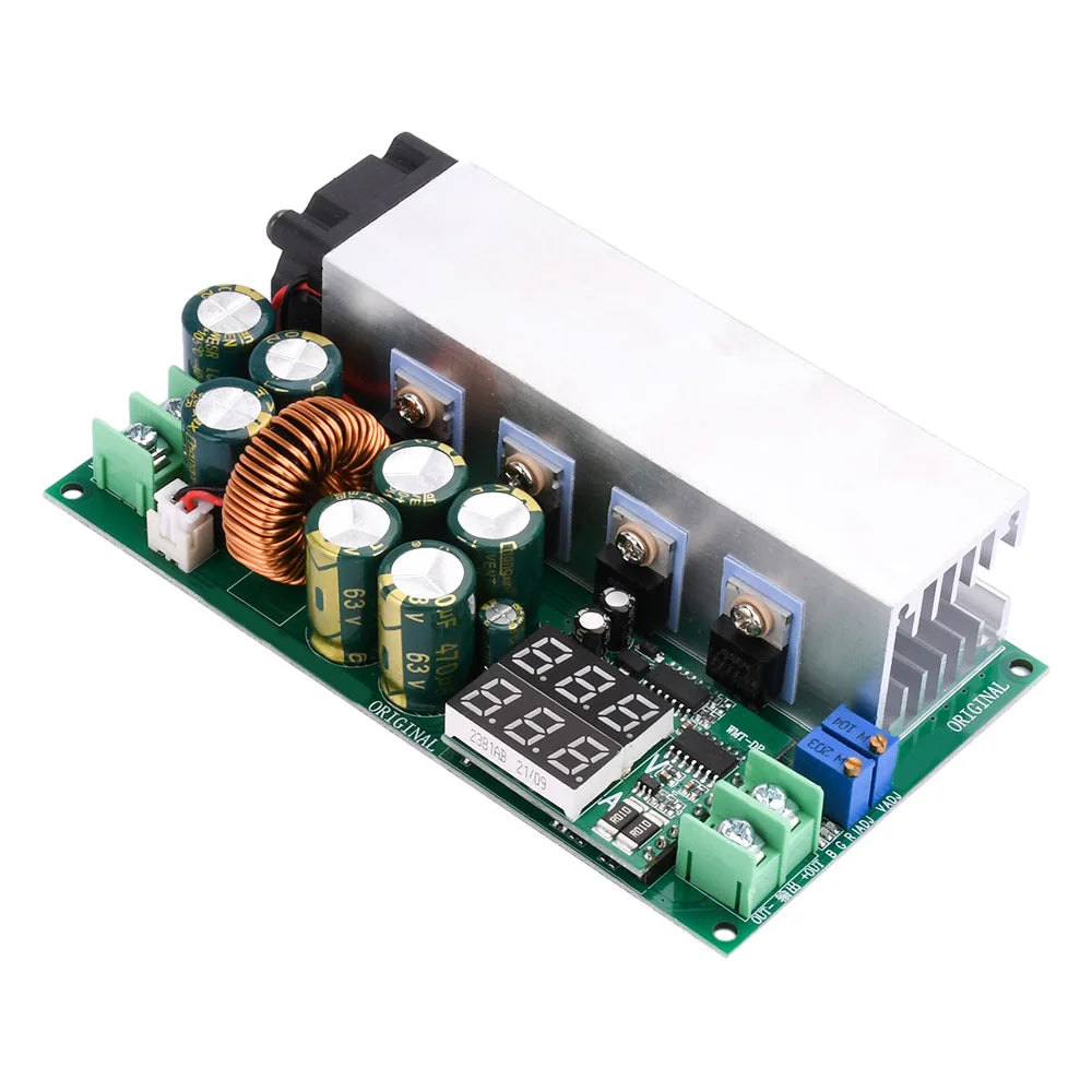 DC12-80V 20A 600W Adjustable Buck Power Module Constant Current Constant Voltage Power Board with Voltage and Current Display Vue