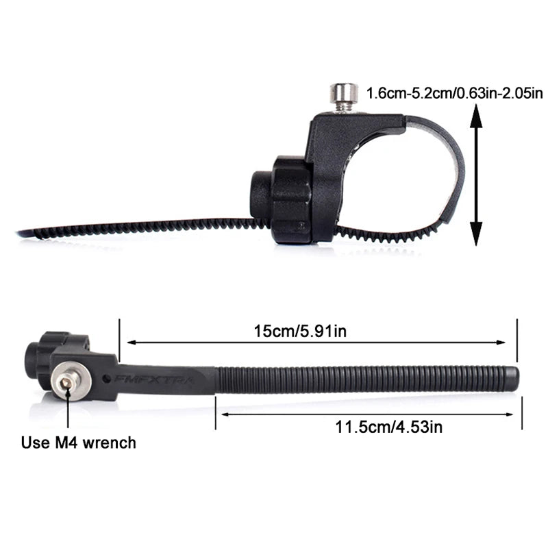 Front Rear Rack Converter Adjustable 2-Piece Bike Fork Clamp Mud