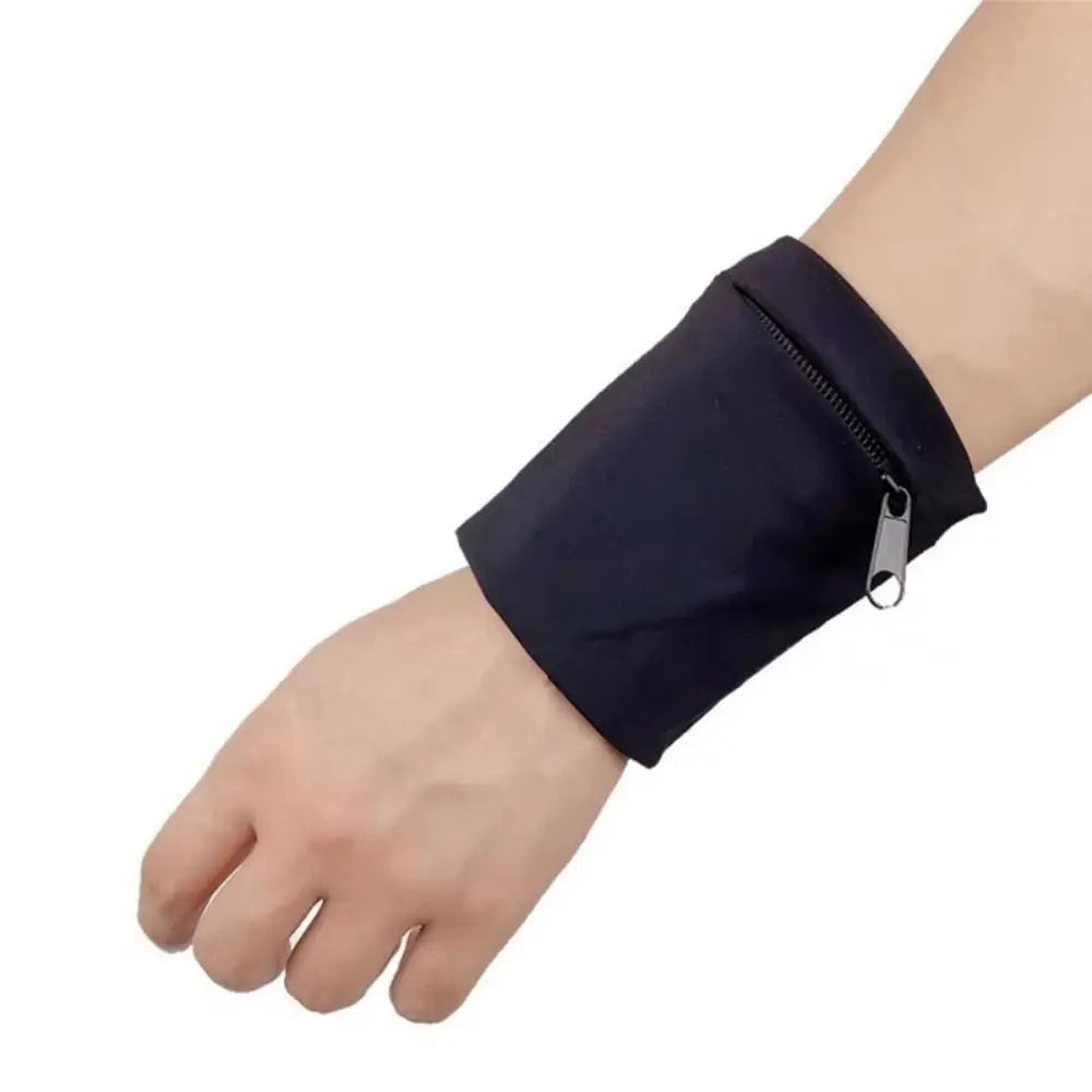 Lightweight Sports Wristlet Bag Breathable One Size Cycling Wrist Bag Adjustable Zipper Closure Running Wrist Bag Outdoor Sports Vue