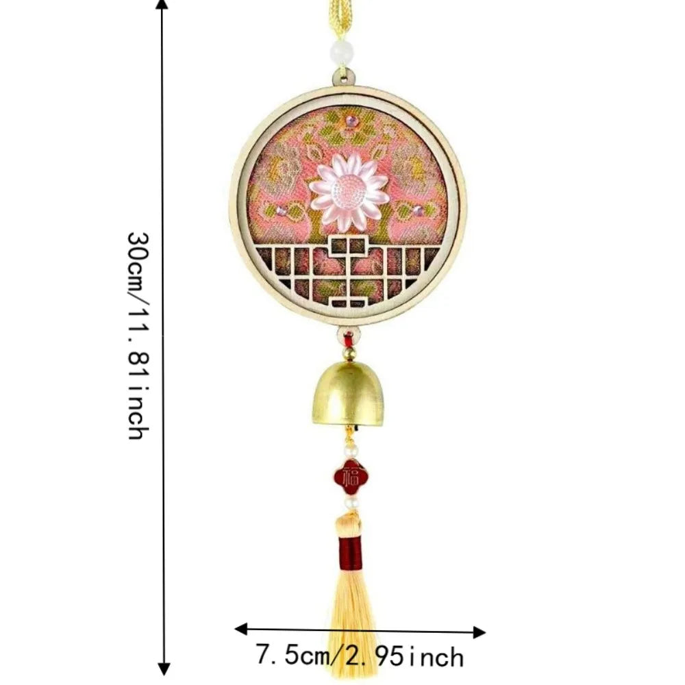 DIY Wind Chime Pendant Traditional Handmade Song Jin Wind Chime Material Kit Imitation Song Jin Double Sided Vue