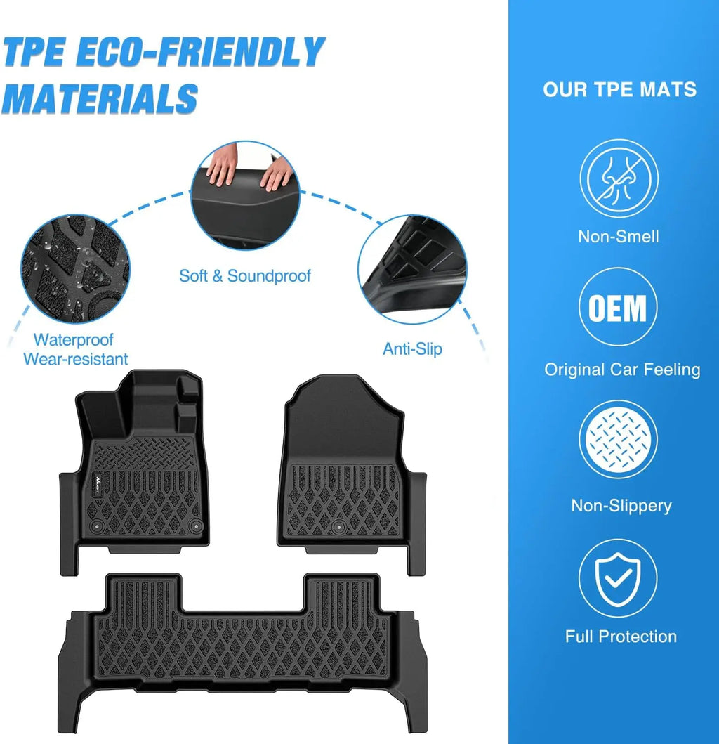 Nilight TPE Floor Mats for 2026 Honda Passport RTL TrailSport All Weather Custom Fit Heavy Duty Floor Liners Vue