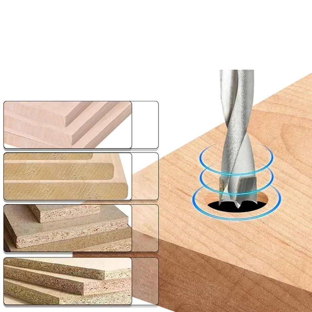 Hexagonal Handle Brad-Point Wood Drill Bit 6.5–10MM Wood Drill Bit Vue