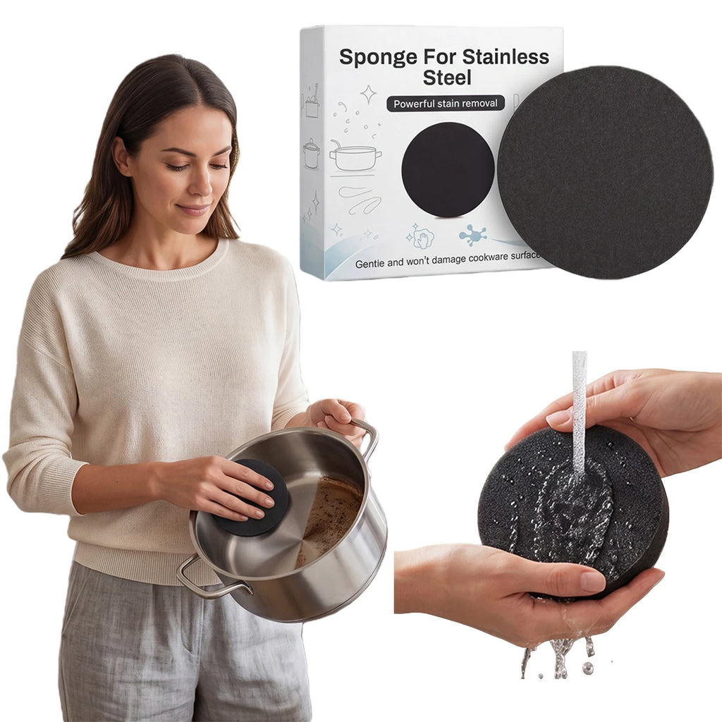 Round Non-Scratch Dish Scrubber Sponges – 1/3 Pack Kitchen Dish Scrubber Sponge Vue