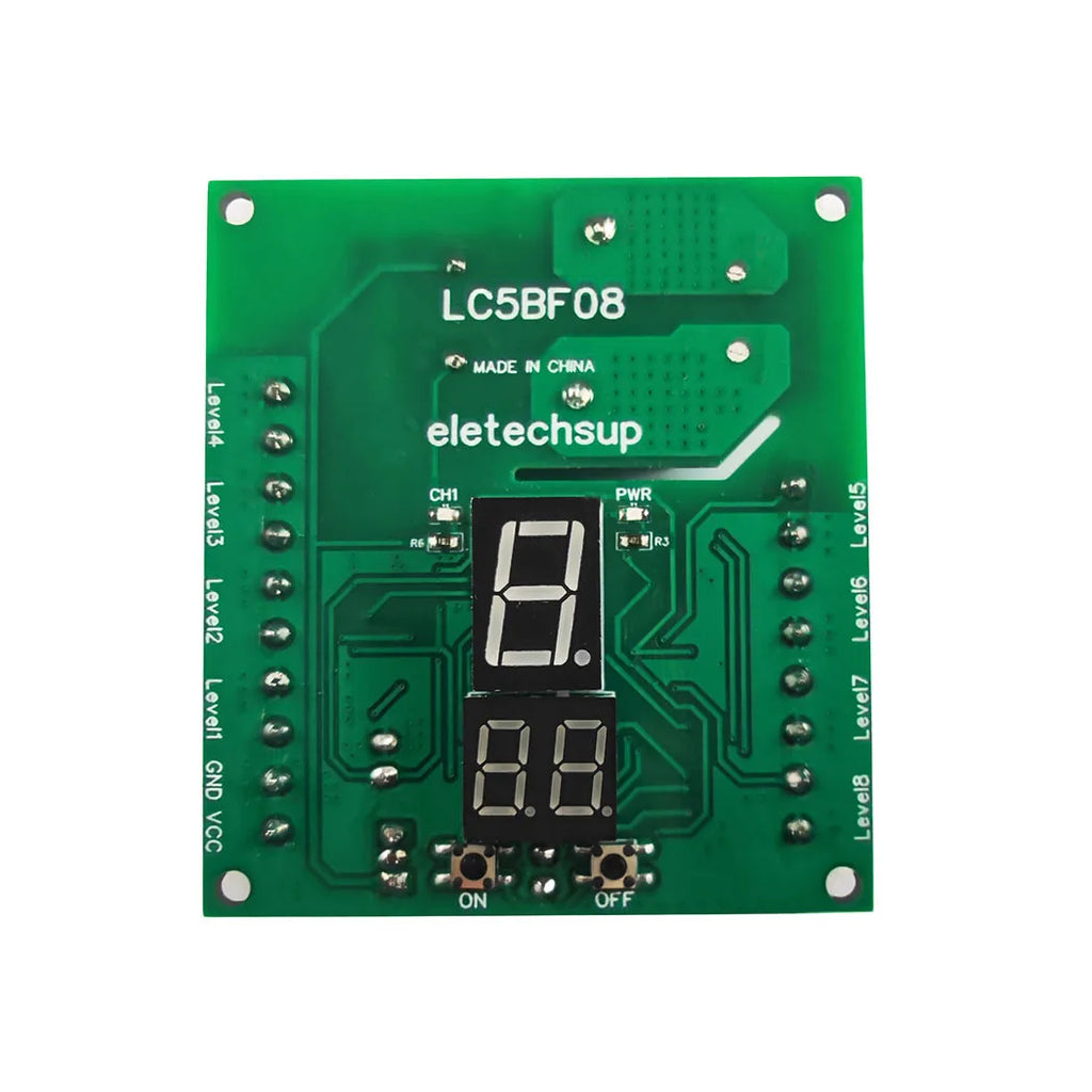 DC12V 30A 8 Levels Multi-function Water Level Pump Pour Display Controller Liquid Sensor Automatic Water Supply Controller Relay Vue