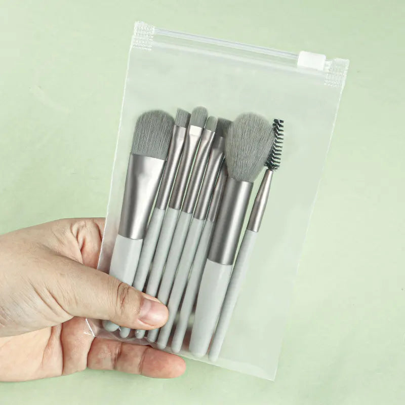 8pcs Makeup Brush Set, Professional Cosmetic Tools, Foundation Powder, Eyeshadow, Kabuki Blending, Beauty Tool Vue 8GE