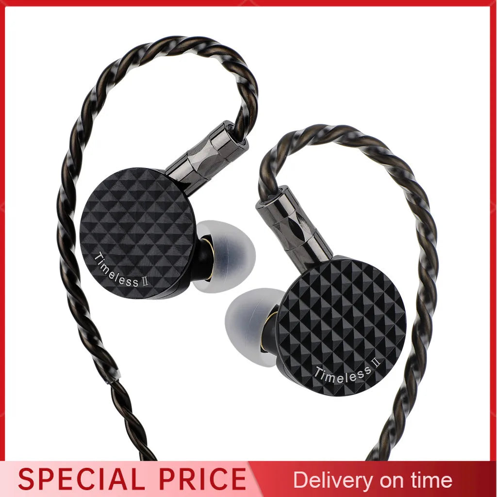 7Hz Timeless II Planar Magnetic IEM HiFi Earbuds | 7N OCC Cable Planar Magnetic IEM Vue