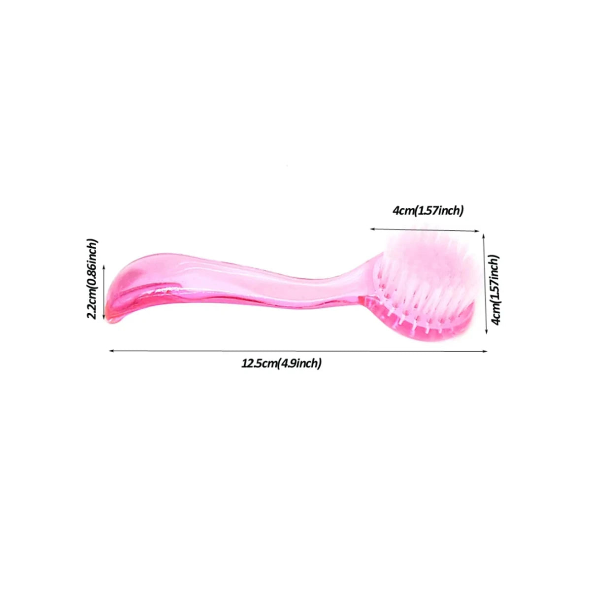 1pcs nail dust cleaners specialized for removing nail dust nail brushes with round heads and plastic handles nail tools Vue